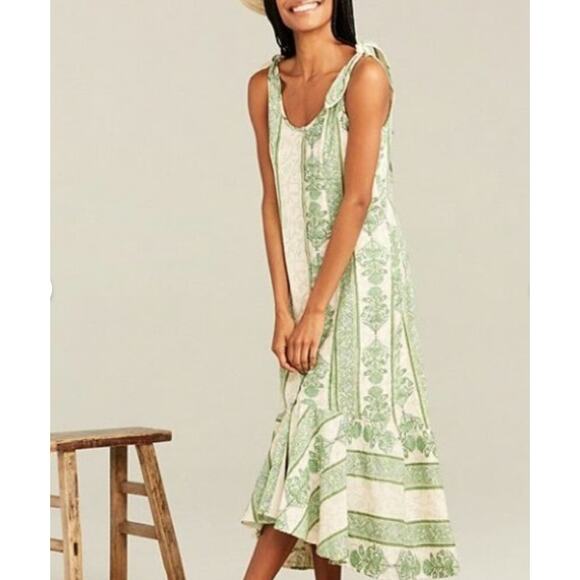 Roller Rabbit Dresses & Skirts - Roller Rabbit Berrino Printed Sedona Midi Dress Green